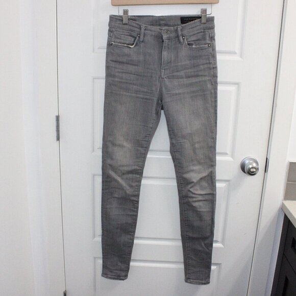 All Saints Eve Gray Jeans Size 28 High Rise Skinny - Picture 1 of 6
